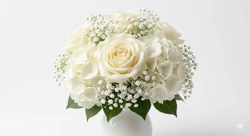 Bouquet sposa bianco classico - Nikyflor Varese