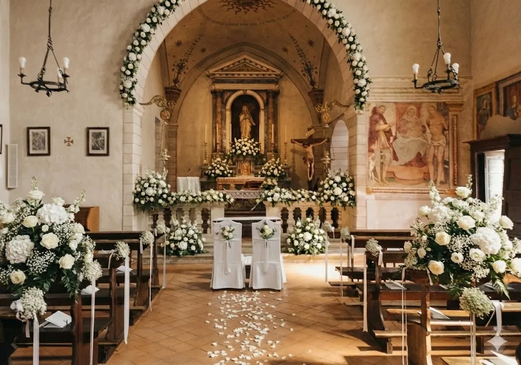 Navata chiesa completa matrimonio