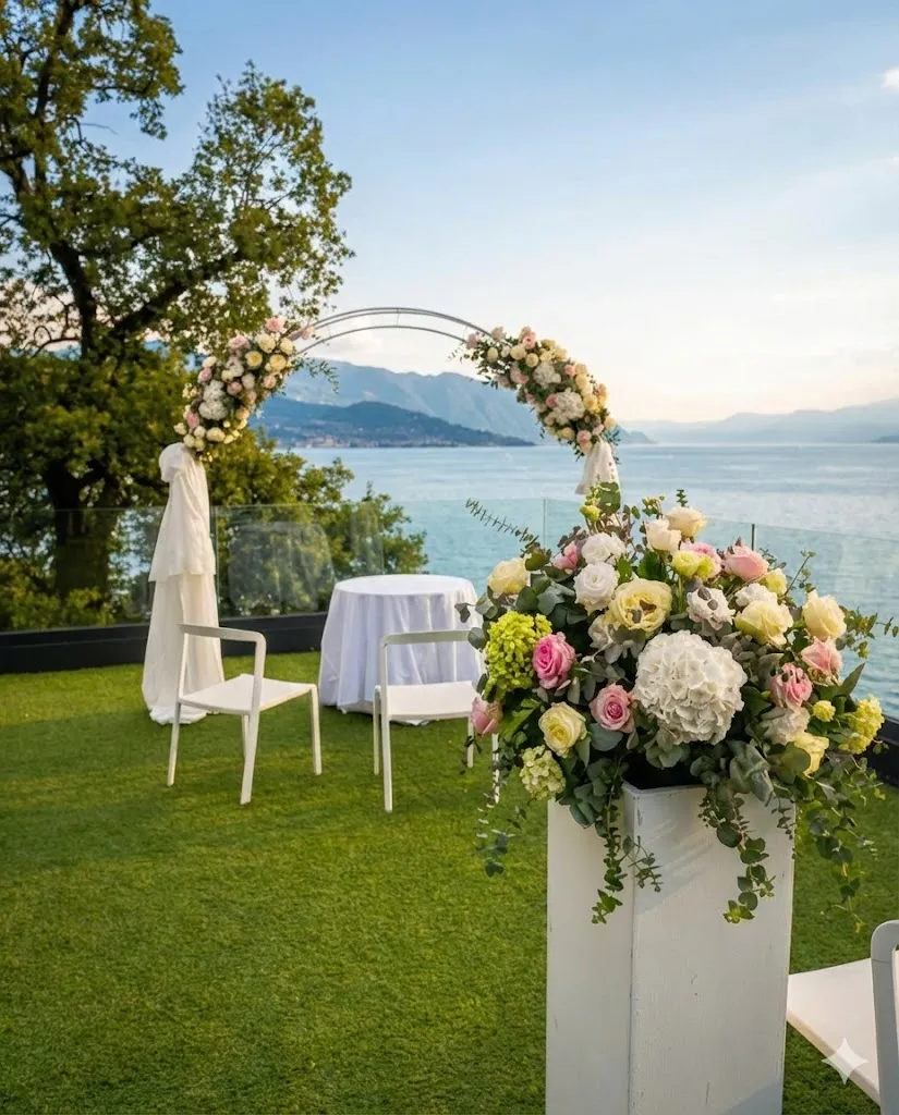 Setup cerimonia Villa Porta Lago Maggiore