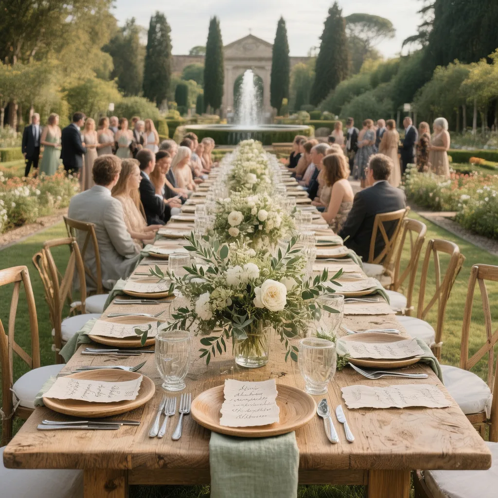 Allestimento Tavoli Ricevimento